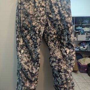 Black and White Floral Pants